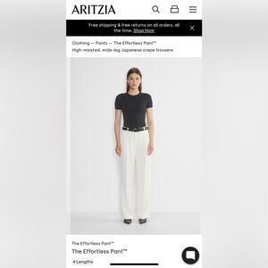 Aritzia Wilfred Effortless Pants light birch size 0